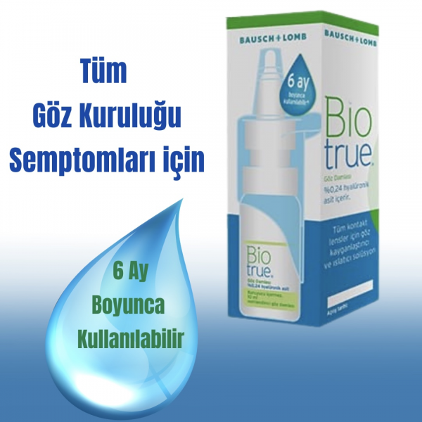BioTrue Nemlendirici Suni Gözyaşı Damlası